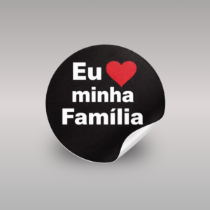 Adesivo Eu Amo Minha Família
